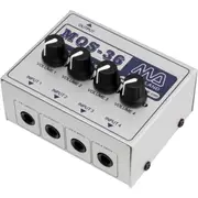 MCLELLAND MQS36 4Ch Passive Mixer Line or Instrument Level Input: 4X 1/4" Unbalanced Jacks For