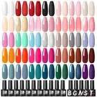 COSCELIA 40pcs Gel Nail Polish Set with Base Coat Glossy Matte Glitter Top Coat