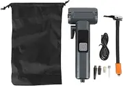 Tire Inflator Portable Air Compressor, Cordless Tire Inflator with Digital Pressure Gauge LED Light Built in Window Hammer Seat Belt Cutter Smart Air Pump for Car Motorcycle