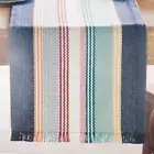 Food Network Table Runner Woven Stripe 14x72 Blue