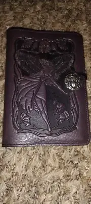 Vintage Retired Oberon Large Leather Refillable Journal Cover - Flower Fairy