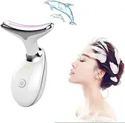 Blumene Face Pro - Blumene Face Tool 3 Lights, Neck Face Lifting Massager, Wavy Chic Beauty Microcurrent,Anti Wrinkles Face Neck Device (White)