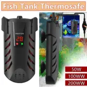 50-200W Water Heater LED Digital Thermosafe Aqua Fish Tank Submersible Aquarium
