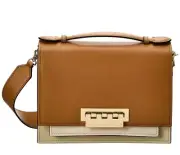 NWT ZAC POSEN Earthette Accordian Shoulder Bag