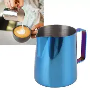 (350ml Blue)Coffee Art Pitcher Latte Milk Frothing Cup Pitcher Coffee Making US