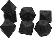 7X Polyhedral Dice Black D6 D4 D8 D10 D12 D20 Game Dices for Drinking Props Kids Toy Party Favors Entertainment Math Games