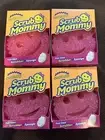 4 Scrub Mommy Dual-Sided Pink Scrubber Scrubbing Sponge by Scrub Daddy FREE SHIP