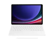 Samsung Book Cover Keyboard with Trackpad for Galaxy Tab S9 / S9FE - White