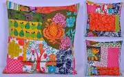 16" INDIAN PATCHWORK LOOK COTTON CUSHION COVER THROW PILLOW CASE HOME SOFA DECOR