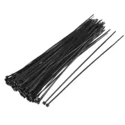 Nylon Cable Ties 8" Self-Locking Zip Ties 0.08" Width Black 250pcs