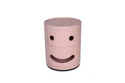 SK Designer Living | Replica Anna Castelli Ferrieri Componibili Smiling Round Storage Unit 2 Tier | Light Pink