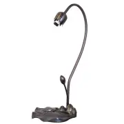 Meyda Lighting 16" High Lily Table Base/Mahogany Bronze - 37832