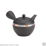 Tokoname Pottery : AKIMOE - Japanese Tea Pot 320cc Sawayaka Fine Mesh Net