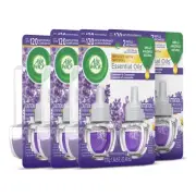 Air Wick Scented Oil Warmer Refills, 0.67 Oz, Lavender/Chamomile, 12PK