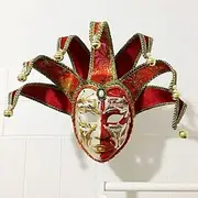 Carnival Mask Venetian Mask Volto Larva Adults' Men's Full Face Party Masquerade Carnival of Venice Halloween Carnival Mardi Gras Easy Carnival Costume