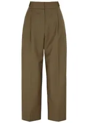 Rejina Pyo Eunah Tapered Woven Trouses - Olive - 10 (UK10 / S) 10 (UK10 / S)