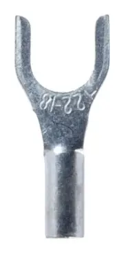 Jandorf 60982 Tin-Plated Copper Uninsulated #10 Stud Spade Terminal 22 to 18 AWG