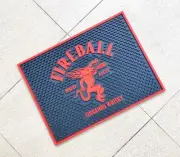 FIRE BALL RED HOT Rubber bar mat spill mat bar runner drip mat beer coasters mat