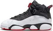 [Nike] Jordan 6 Rings Big Kids' Shoes (323419-067, Black/White/University Red)