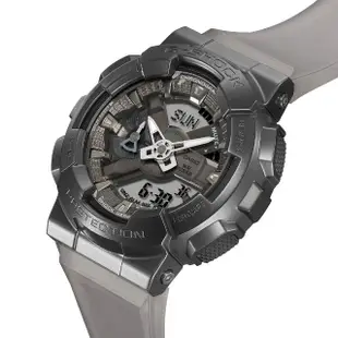 【CASIO 卡西歐】G-SHOCK午夜迷霧雙顯錶(GM-110MF-1A)