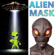 Realistic Alien Mask Horror Christmas Cosplay Prop Creepy Head Masks Latex Scary