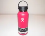 New Hydro Flask 32oz Wide-Mouth Insulated Stainless Steel Bottle - Snapper Pink