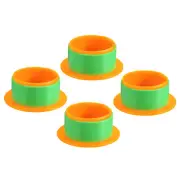 3inch Shrink Wrap Handle, 4pcs Stretch Wrap Dispenser Stretch Film, Orange