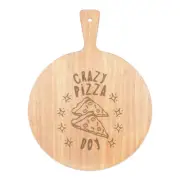 Crazy Pizza Boy Stars Pizza Board Paddle Wooden Son Pepperoni Kids Funny