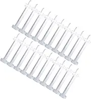[PiercingJ] 20pcs Lot 16G Clear White Flexible Bioplast Lip Labret Retainer 3/8" Bar Piercing for Lip Nose Ear