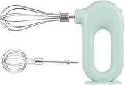 Cordless Electric Hand Mixer, Electric Hand Mixer Wide with USB Rechargable Handheld Egg Beater with 2 Detachable Stir Whisks 4 Speed Self-Control, Baking At Home For Kitchen, Lightweight Portable