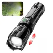 Super Long Range Tactical Torch High Power LED Flashlight USB Rechargeable Stron