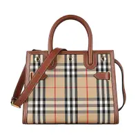 在飛比找蝦皮商城優惠-BURBERRY Title Vintage格紋LOGO帆布