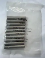 RADAX INDUSTRIES 1/4x1 1/2 SS DOWEL PIN # DPS 04 X 24 MC LOT # 425329 10 PK