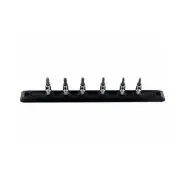 Wiha Tools 76194 6 Piece Torx 1/4" Drive Bit Socket Rail Set.