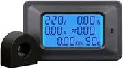 100A Digital Voltage Meter Energy Meter 5KW Power Factor Energy Frequency Meters Voltmeter Ammeter t Amps Watt Meter Tester Detector Indicator