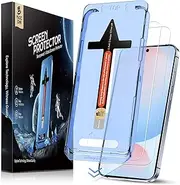 MAGIC JOHN 2 Pack for Samsung Galaxy S24 FE Tempered Glass Screen Protector, Auto Dust-Elimination Installation, Bubble Free, HD Clear, Easy Installation