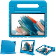 For Samsung Galaxy Tab A8 10.5 SM-X200 2021 kids Case, Kickstand Shockproof Protective Rugged Convertible Handle Stand Light Weight Kids Friendly Cover (Blue)