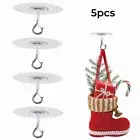 5pcs No Drilling Ceiling Hooks Ceiling Multifunctional Hooks Wind Chimes