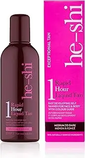 He-Shi Quick and Easy Rapid 1 Hour Liquid Step 2 Self Tan 150 ml