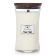 WoodWick 609g Scented Home Fragrance Soy Wax Candle White Tea & Jasmine Large