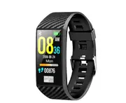 1.14 Inch Large Screen Smart Watch Multi UI Display ECG Heart Rate Monitor IP68 Waterproof Watch-BLACK
