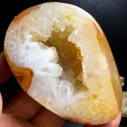 250g WOW! Agate Geode! NATURAL CARNELIAN CRYSTAL QUARTZ Geode Agate Z901