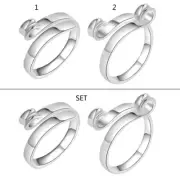 Knitting Crochet Rings Yarn Guide Finger Holder Thimble for Crocheters