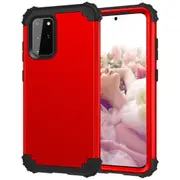 For Samsung Galaxy S20+ Plus Case, Shielding 3-Layer Cover, Red