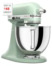 KitchenAid Artisan Series 5 Quart Cardamom Tilt-Head Stand Mixer with $45 Credit