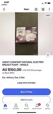 Avent electric breast pump