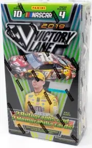 2019 PANINI VICTORY LANE RACING HOBBY 8 BOX CASE BLOWOUT CARDS