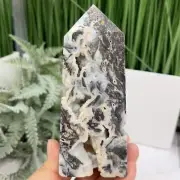 Sphalerite Quartz Druzy Tower Crystal Generator 540g 135mm
