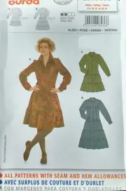 Burda #8036 Robe Dress WOMENS Sewing Pattern Size 6-18