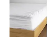 Bambury Tru Fit Sheet Set White Home Bedding w Pillowcase Cotton